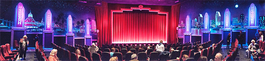 a group of people in a theater