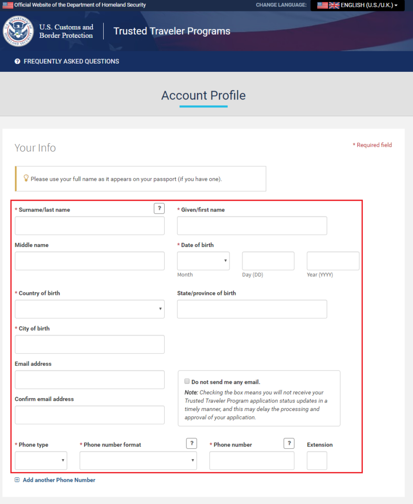 Create Login.gov Account To Log Into Global Entry / TSA PreCheck Dashboard