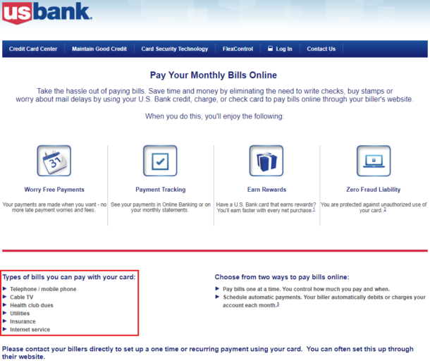 US Bank Pay Monthly Bills Online Travel with Grant