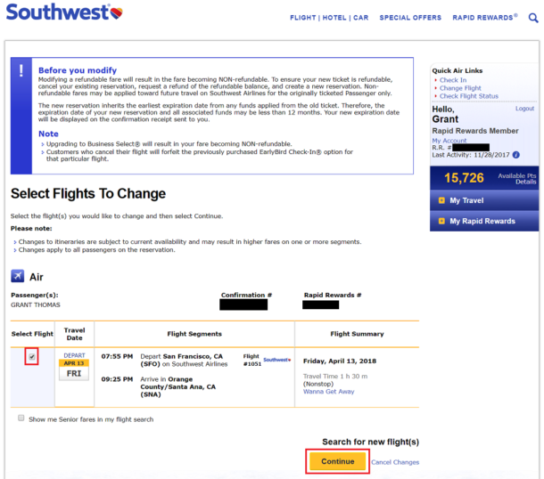 southwest airlines unused travel funds expiration