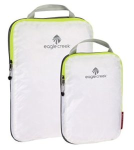 a pair of white bags