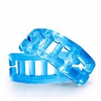 a blue bracelets on a white background