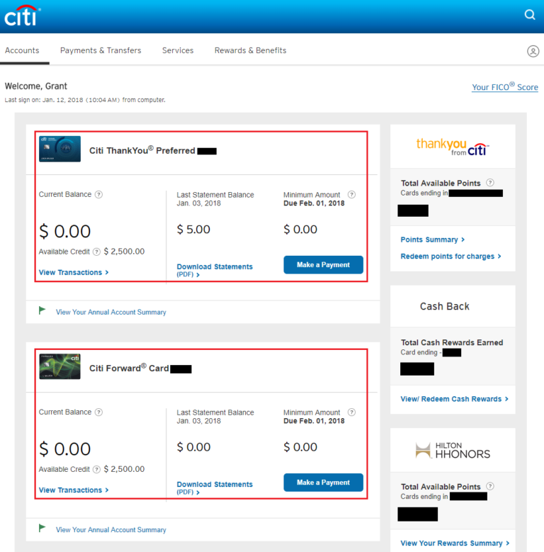 Thank You Preferred Credit Card