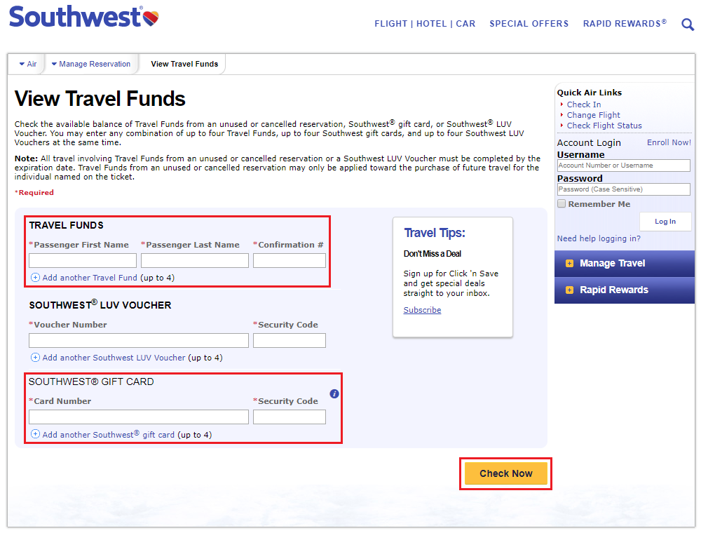a screenshot of a travel fund
