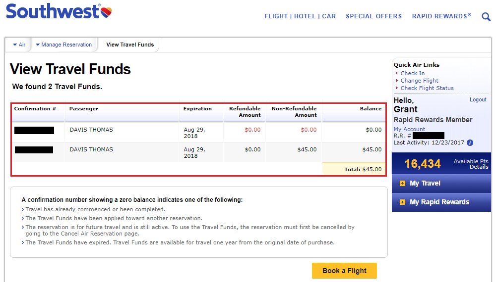 a screenshot of a travel fund