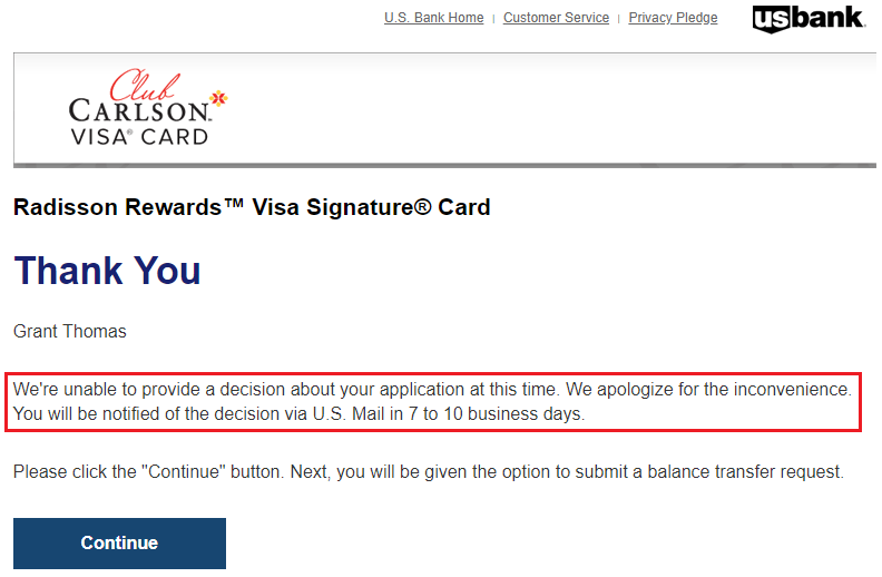 Did I get Approved for a New US Bank Credit Card? Just Log into your Account to Check