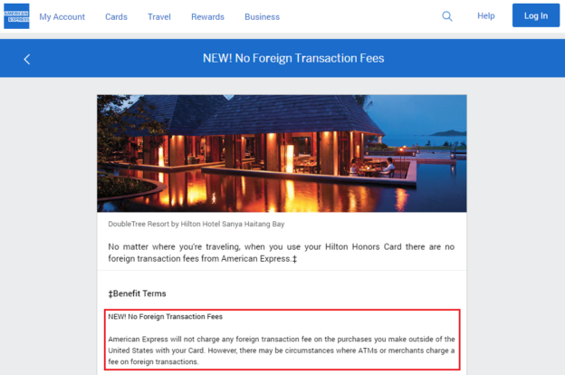 PSA: American Express Hilton Honors Credit Card Now Has No ...