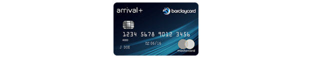 a credit card with a blue and silver design