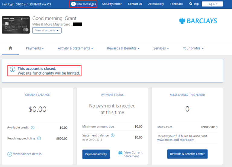 Why Can't I Remove Closed Barclays Credit Card From My Online Account?