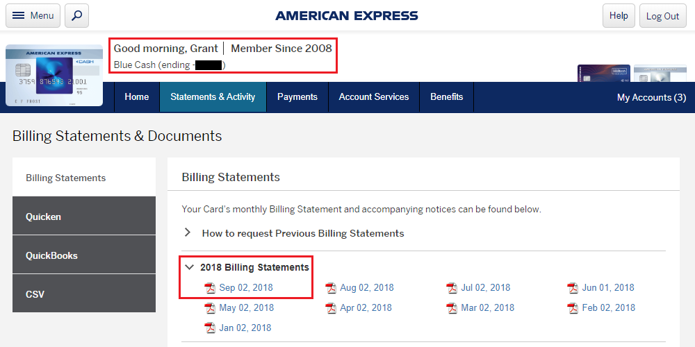 American Express Online