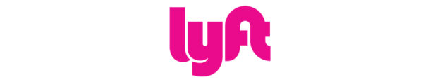 a pink and white logo