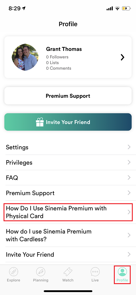 How to Activate Physical Sinemia Card Online