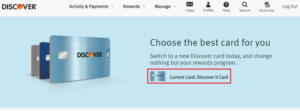 Convert to Different Discover Credit Card 2a
