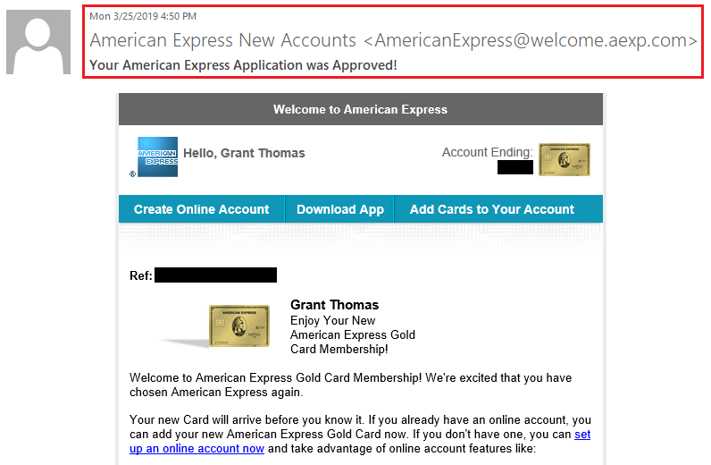 American Express Gold Card Approval & Instant Card Number Available ...