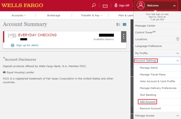 wells fargo online personal