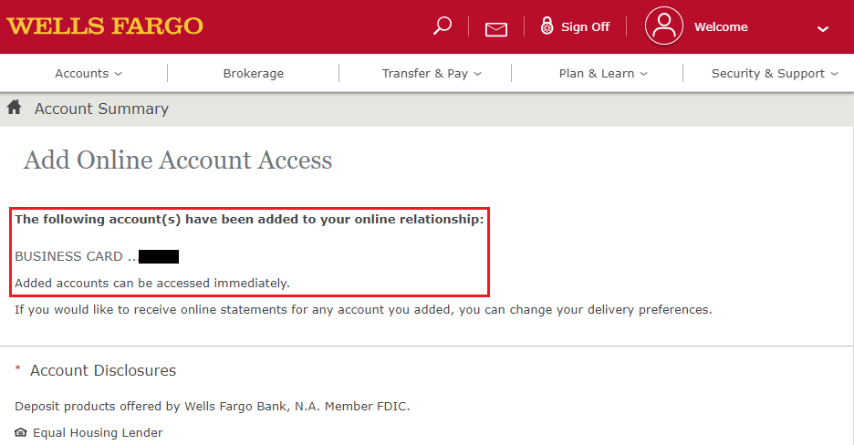 Wells Fargo doesn’t make this obvious at all