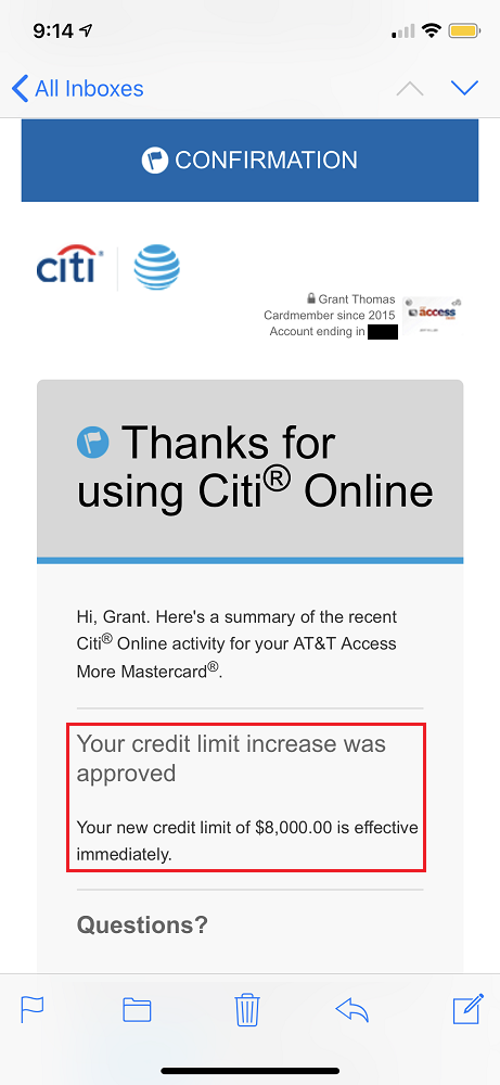 Easily Request a Credit Limit Increase (No Hard Pull) via the Citi App