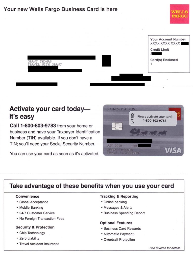 How to Add Wells Fargo Business Platinum Credit Card to