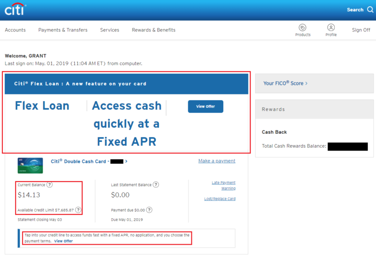 How to Access Citi Flex Loan on Citi Credit Cards (Instant Cash Advance