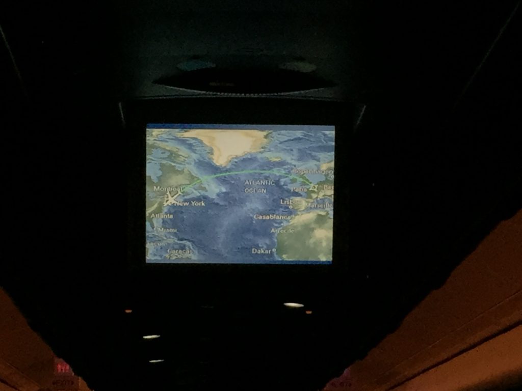 a map on a screen