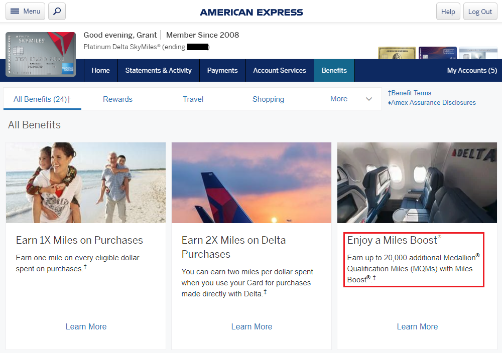American Express Delta Platinum Credit Card Benefits 1 Travel with Grant