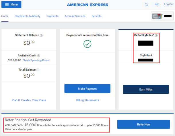 American Express Delta Platinum Credit Card Online Login | Travel with ...