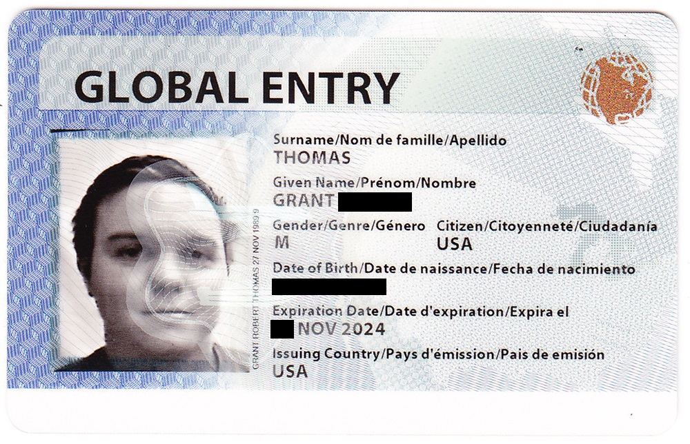global entry login activate card