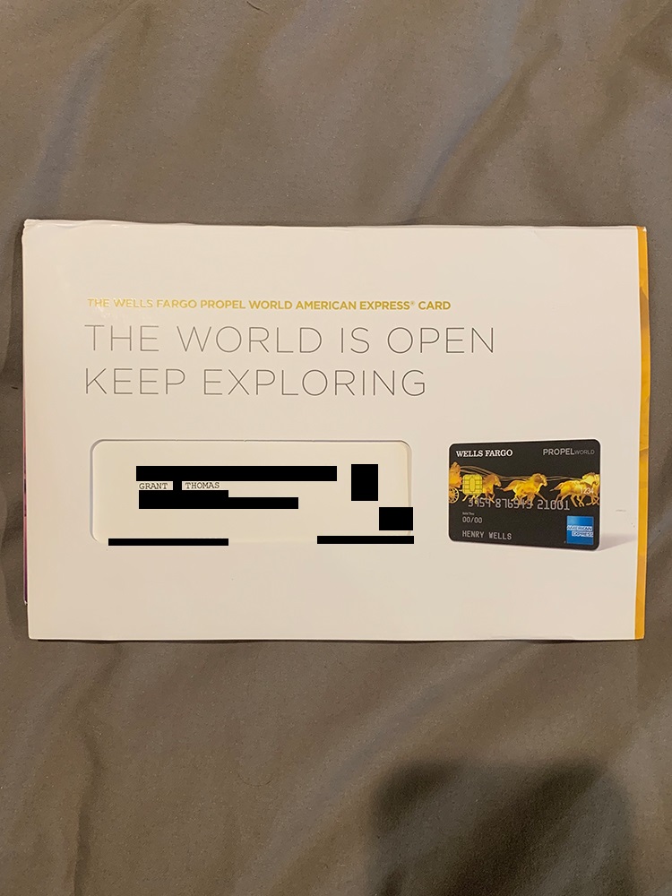 Unboxing Wells Fargo Propel World Credit Card Card Art Welcome Documents Benefits Guide