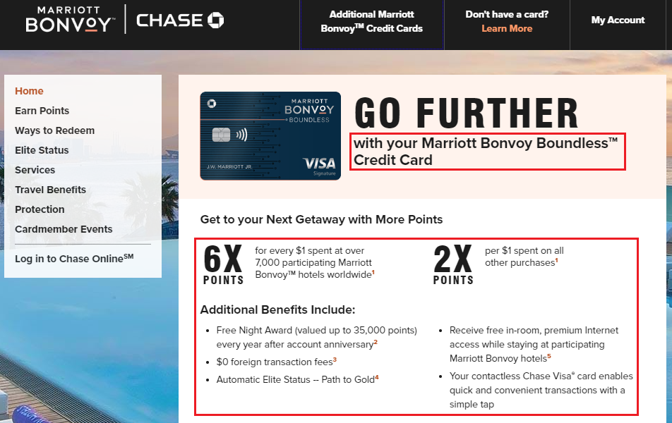 chase marriott credit card travel benefits
