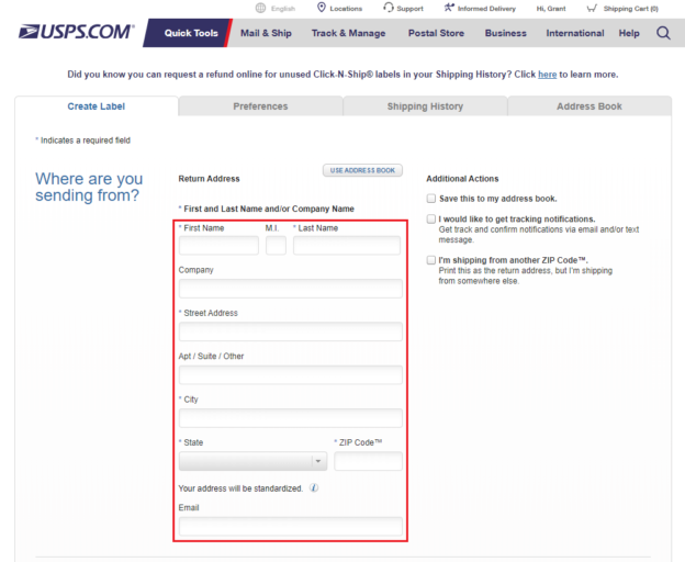 How to Purchase & Print USPS Shipping Labels Online (AMEX Business