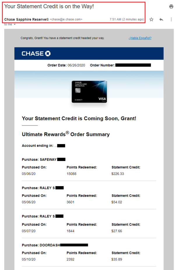 Why I Redeemed 1/3 of my Chase Ultimate Rewards Points with the Pay