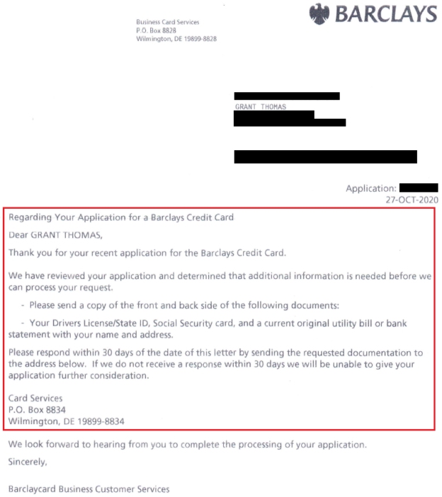 Barclays Wyndham Rewards Earner Business Credit Card Application & Reconsideration Process