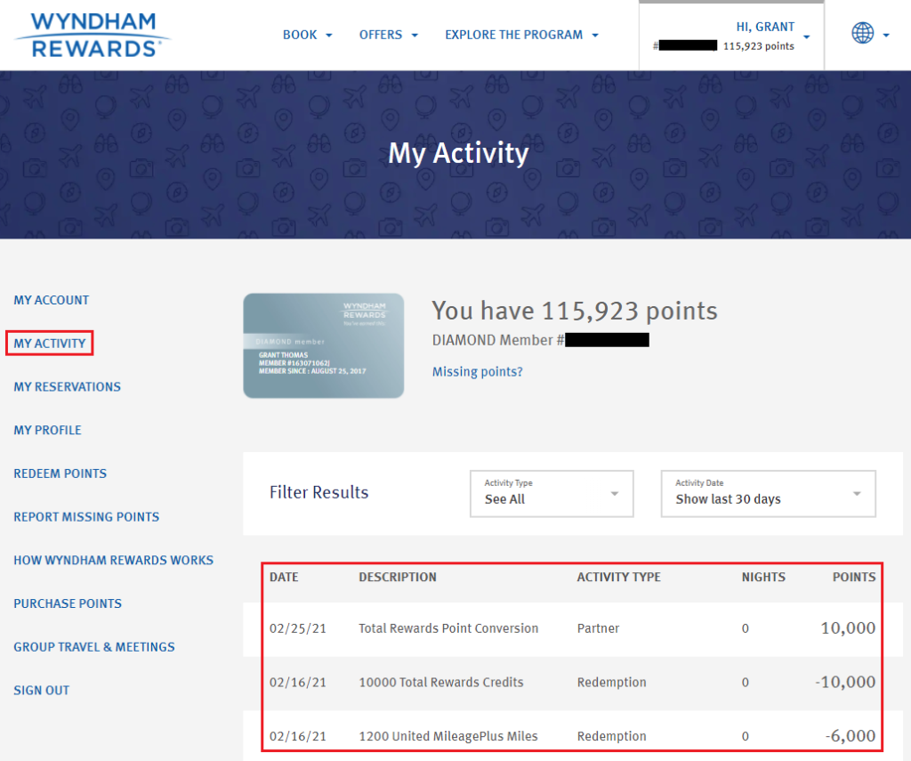 Redeem Wyndham Rewards Points Part 2 Transfer Times To/From Caesars