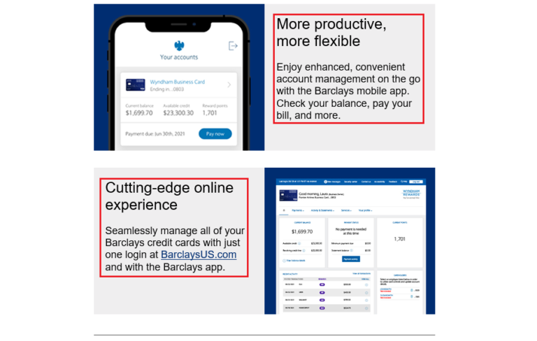 Barclays Wyndham Rewards Credit Cards Business Earner CC