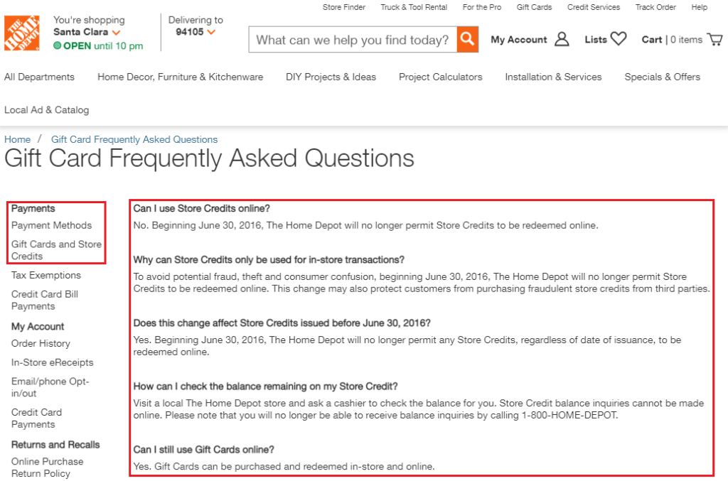 How to Use Home Depot Store Credit for Online Purchases