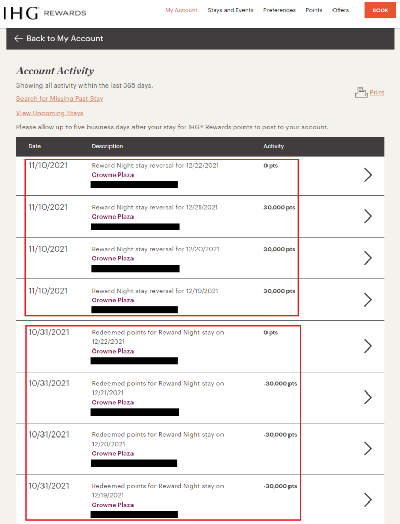 My 4 Night IHG Award Reservation Dropped From 90K To 76K To 48K Points ...