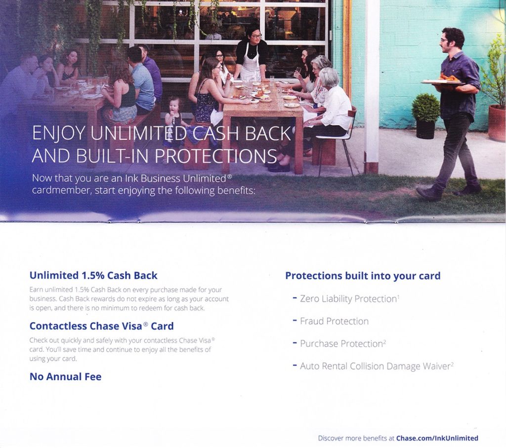 chase credit card welcome kit