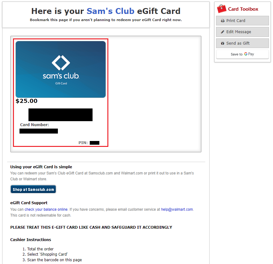 $25 Walmart eGC Retention Offer for Cancelling my Sam's Club Membership  (AKA Disable Auto Renew)