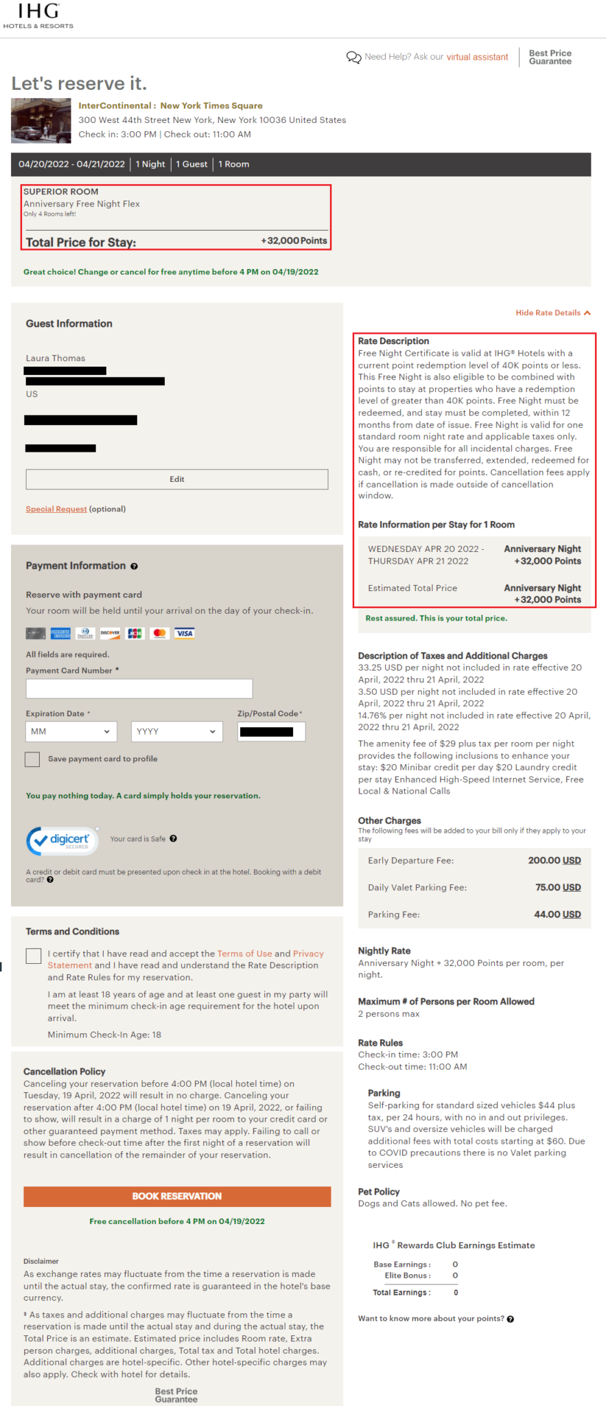 How to Book Annual Flex Night Award from Chase IHG Personal & Business Premier Credit Cards