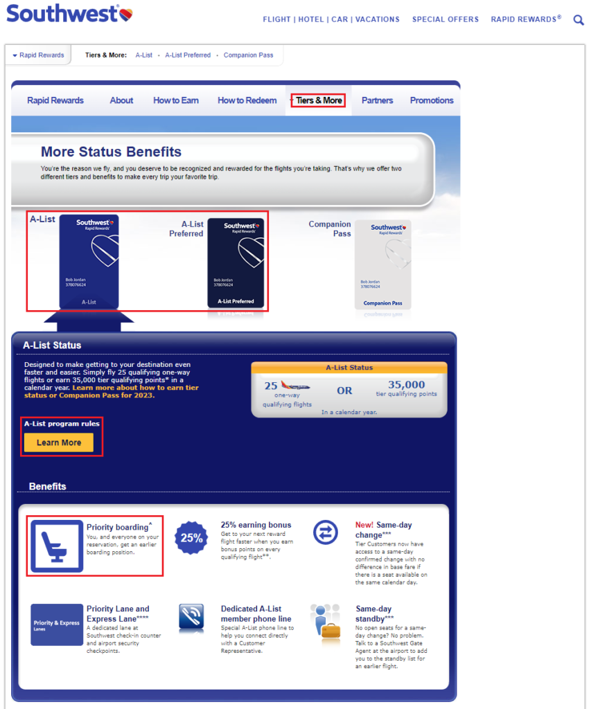 PSA Southwest Airlines EarlyBird CheckIn is **NOT THE SAME** as