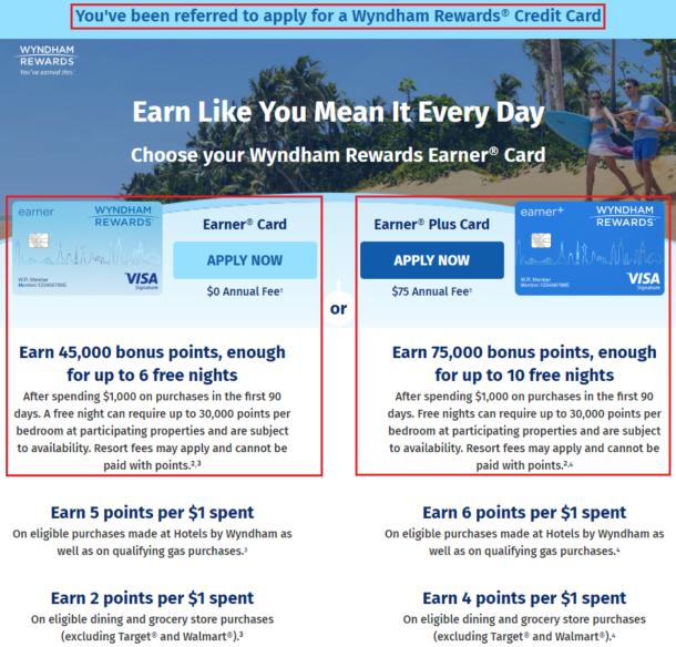 Refer Friends to the 75K Barclays Wyndham Rewards Earner Plus Credit