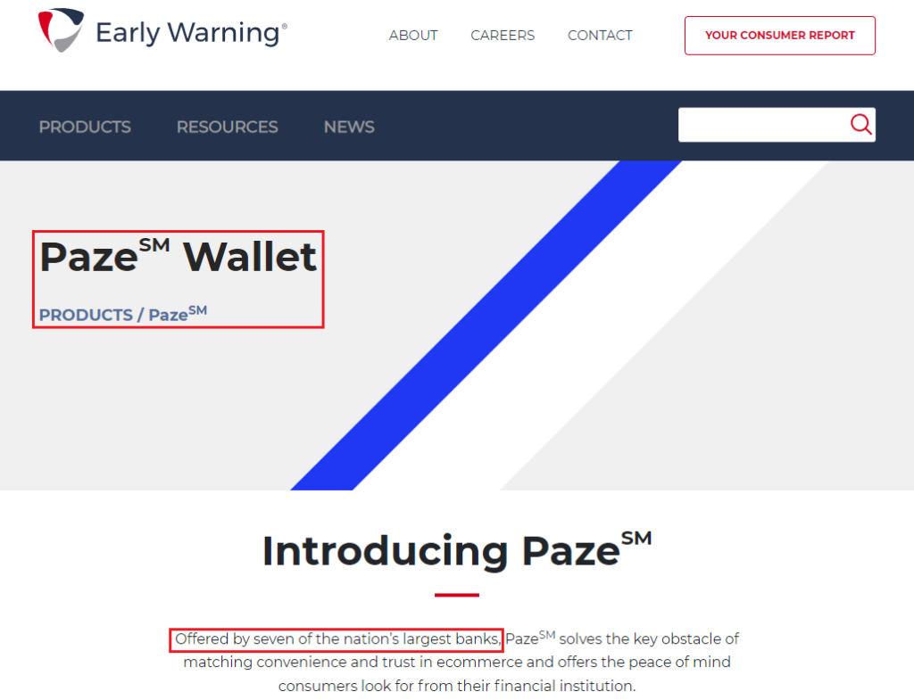 Zelle’s Parent Company (Early Warning Services) Launching New Paze ...