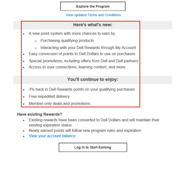 Confusing Changes to Dell Rewards Program: New Point System ...