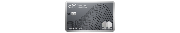 a grey credit card with a black and white design