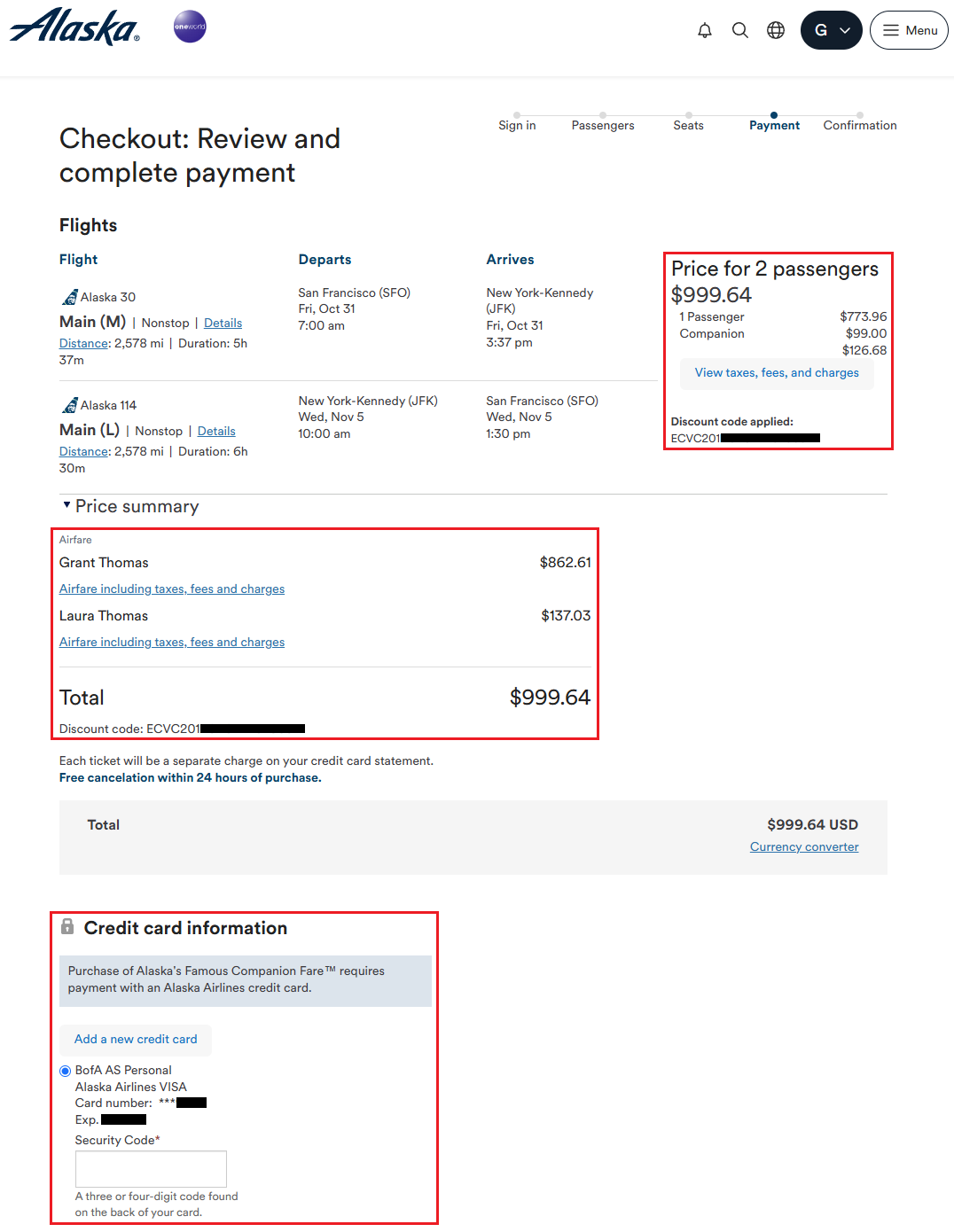 a screenshot of a credit card