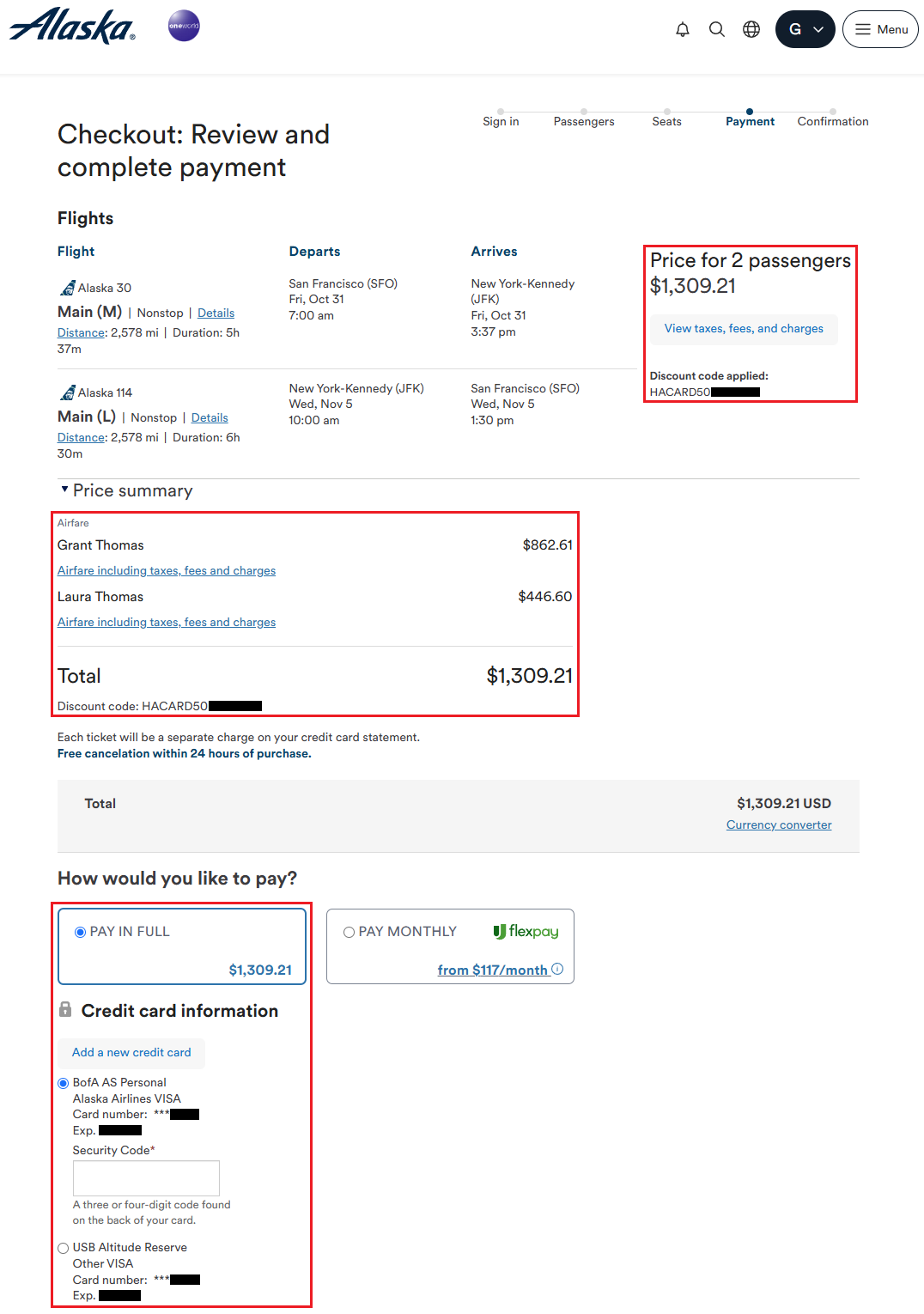a screenshot of a flight ticket