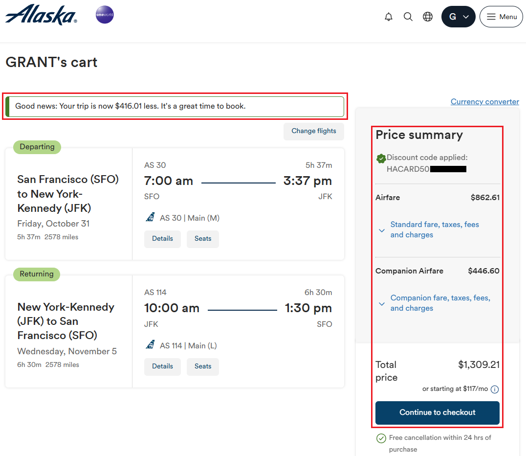 a screenshot of a flight schedule
