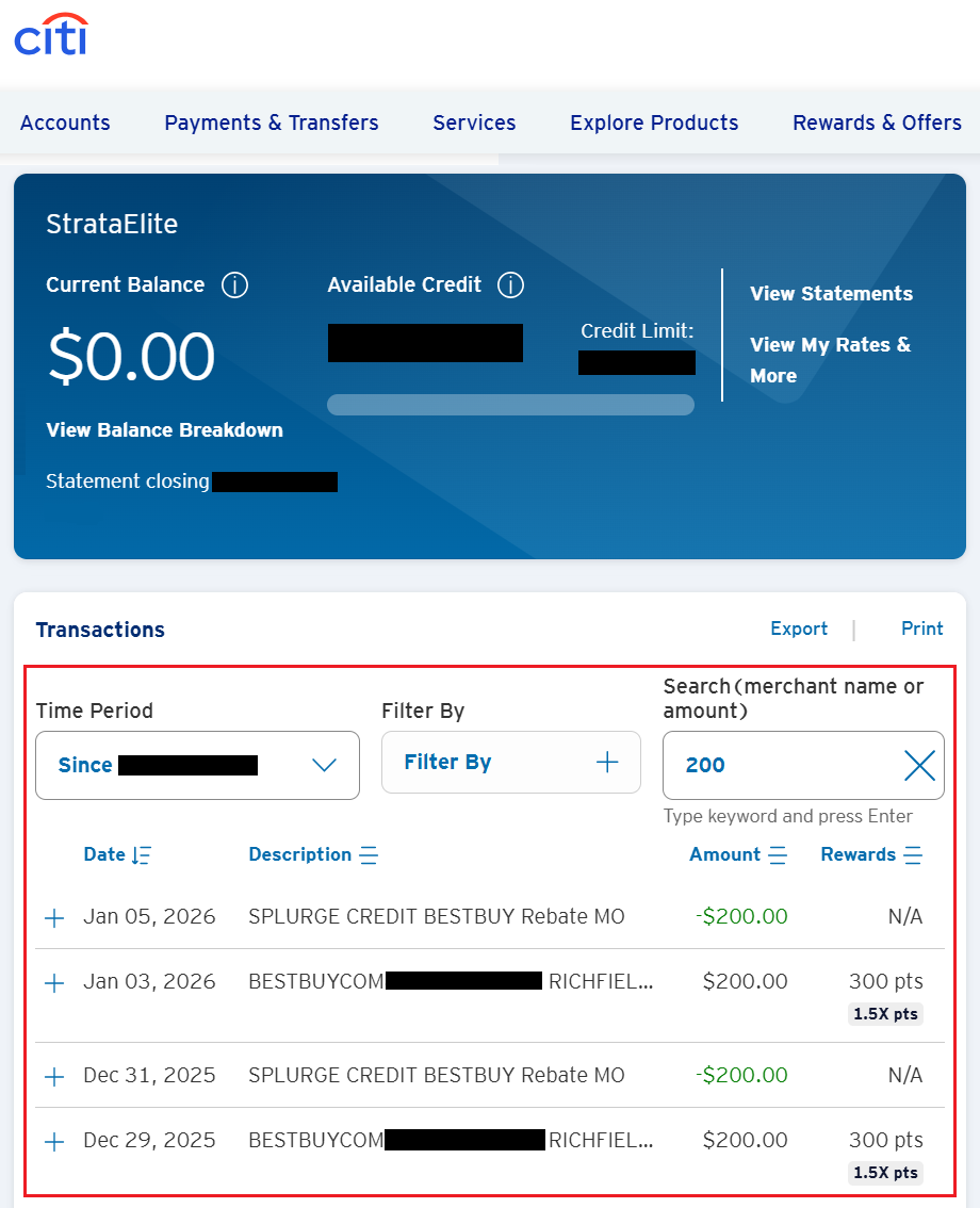 a screenshot of a credit card
